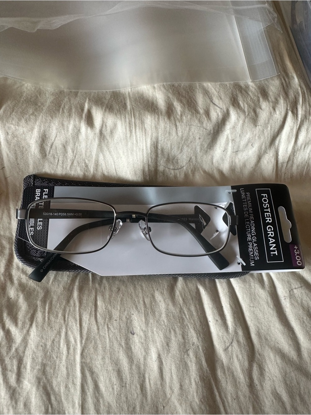 Foster Grant CT1023 Manning Gun +3.00 Reading Glasses